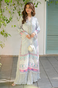 Fatima Khan | Eid Digital Silk Prints | Mod Sky by Fatima Khan - Designer Dress - Type: Ladies Clothes - Available at Libayah - 100% Original
