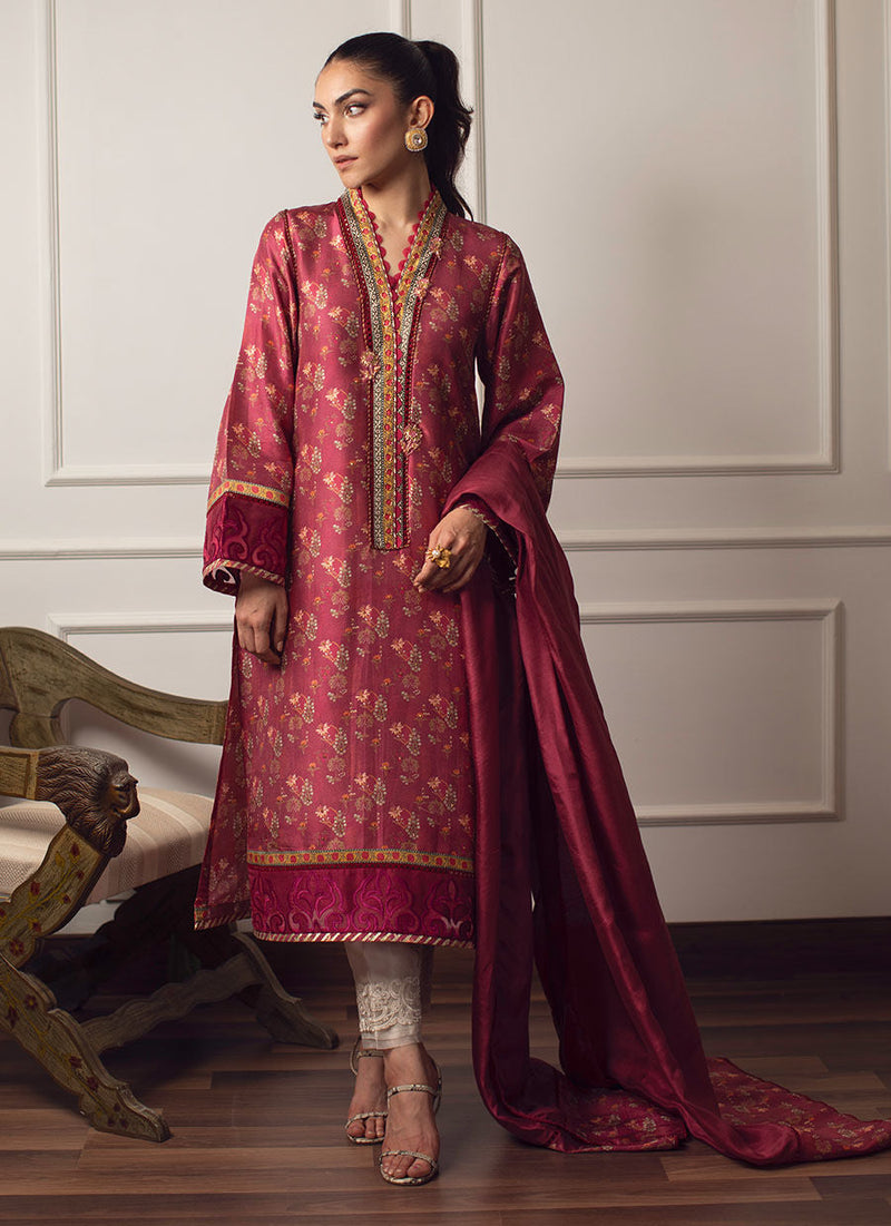 Farah Talib Aziz | Designer Picks 24 | MILEENA SHIRT AND DUPATTA by Farah Talib Aziz - Designer Dress - Type: Ladies Clothes - Available at Libayah - 100% Original