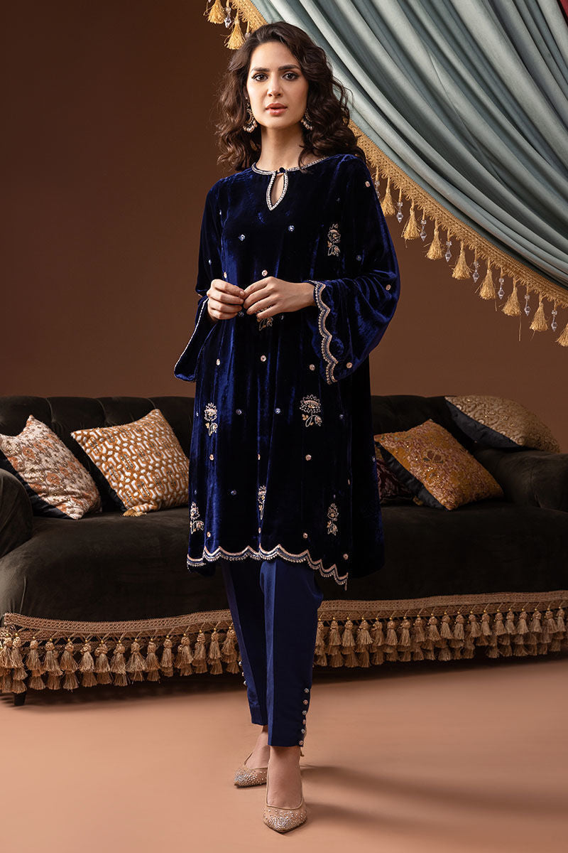 Ansab Jahangir | Bow Velvet Edit | ELEANOR by Ansab Jahangir - Designer Dress - Type: Ladies Clothes - Available at Libayah - 100% Original