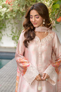 Fatima Khan | Eid Digital Silk Prints | Oriental Peach by Fatima Khan - Designer Dress - Type: Ladies Clothes - Available at Libayah - 100% Original