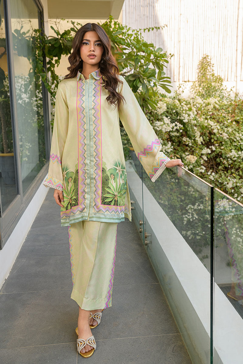 Fatima Khan | Eid Digital Silk Prints | Pastel Orchid by Fatima Khan - Designer Dress - Type: Ladies Clothes - Available at Libayah - 100% Original