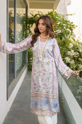Fatima Khan | Eid Digital Silk Prints | Aqua Coral by Fatima Khan - Designer Dress - Type: Ladies Clothes - Available at Libayah - 100% Original