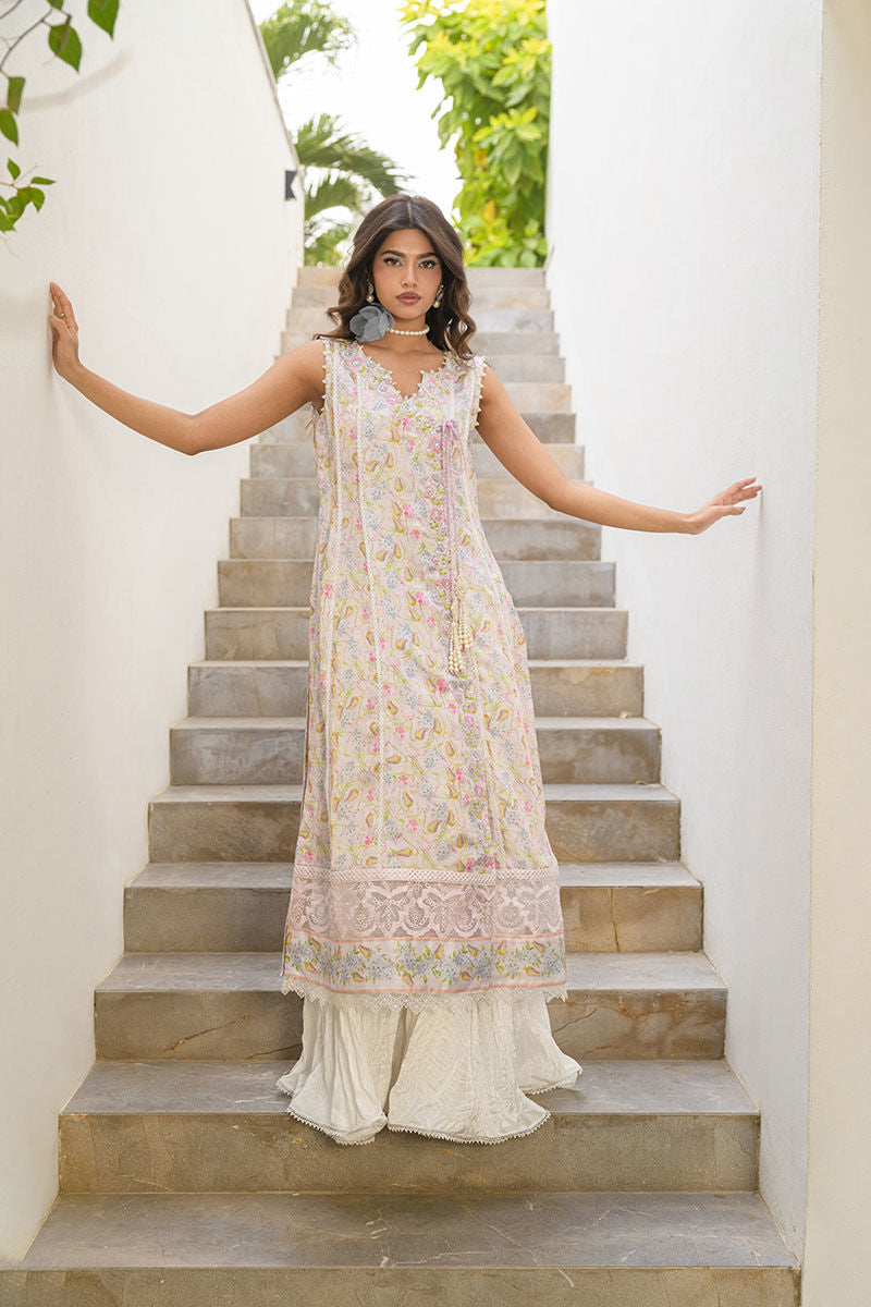 Fatima Khan | Eid Digital Silk Prints | Flora by Fatima Khan - Designer Dress - Type: Ladies Clothes - Available at Libayah - 100% Original
