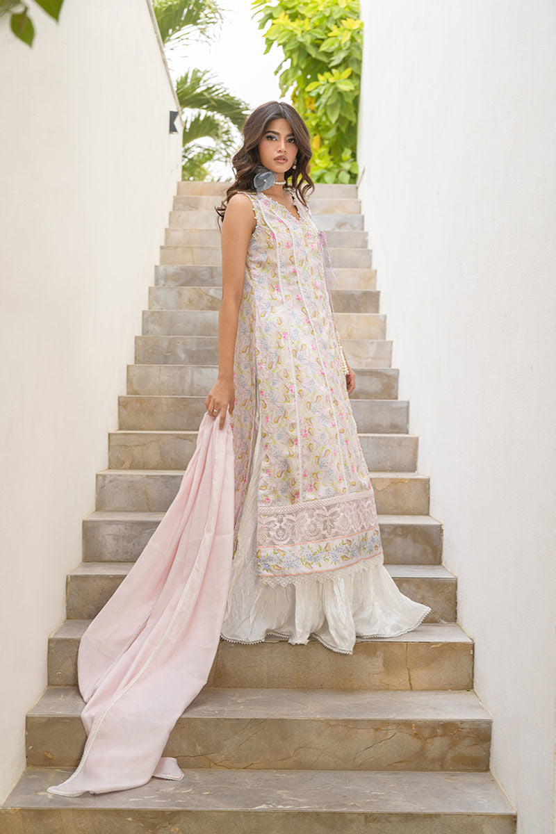 Fatima Khan | Eid Digital Silk Prints | Flora by Fatima Khan - Designer Dress - Type: Ladies Clothes - Available at Libayah - 100% Original