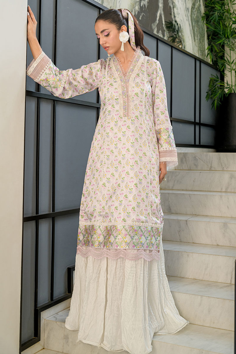 Fatima Khan | Eid Digital Silk Prints | Abloom by Fatima Khan - Designer Dress - Type: Ladies Clothes - Available at Libayah - 100% Original
