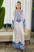 Fatima Khan | Eid Digital Silk Prints | White Opal by Fatima Khan - Designer Dress - Type: Ladies Clothes - Available at Libayah - 100% Original