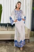Fatima Khan | Eid Digital Silk Prints | White Opal by Fatima Khan - Designer Dress - Type: Ladies Clothes - Available at Libayah - 100% Original