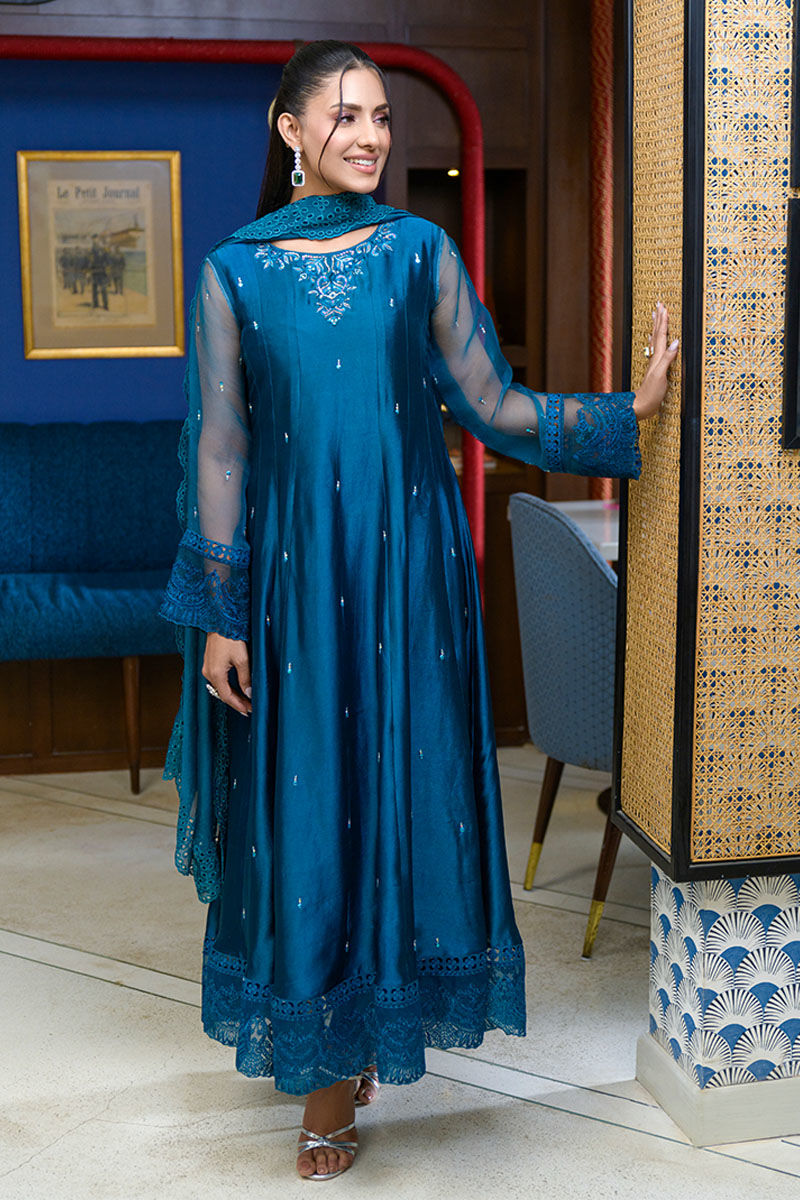 Fatima Khan | La Fleur Eid Edit | Azure Jade by Fatima Khan - Designer Dress - Type: Ladies Clothes - Available at Libayah - 100% Original