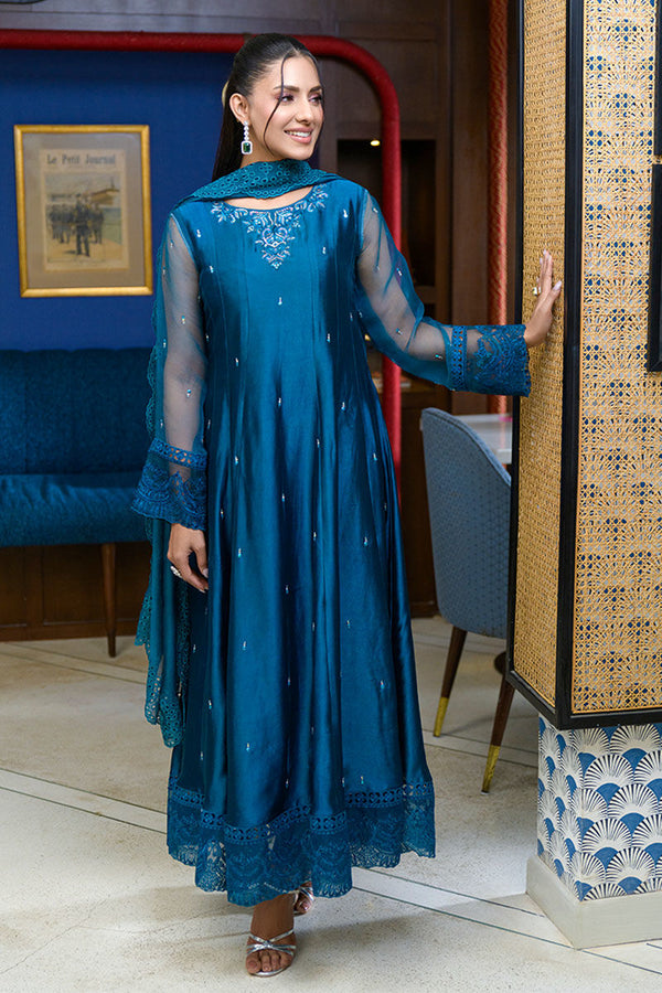 Fatima Khan | La Fleur Eid Edit | Azure Jade by Fatima Khan - Designer Dress - Type: Ladies Clothes - Available at Libayah - 100% Original