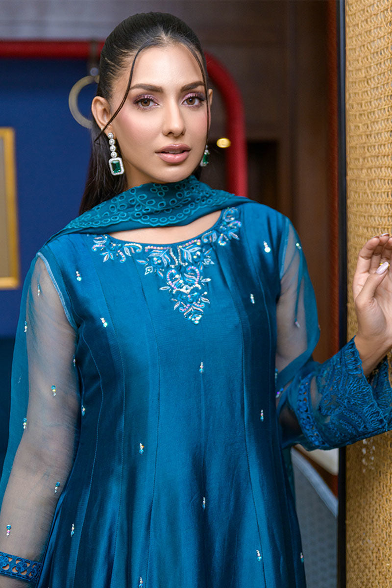 Fatima Khan | La Fleur Eid Edit | Azure Jade by Fatima Khan - Designer Dress - Type: Ladies Clothes - Available at Libayah - 100% Original