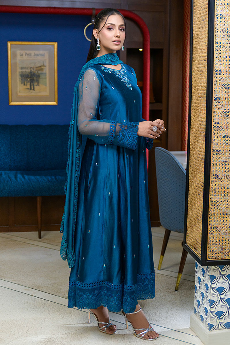 Fatima Khan | La Fleur Eid Edit | Azure Jade by Fatima Khan - Designer Dress - Type: Ladies Clothes - Available at Libayah - 100% Original