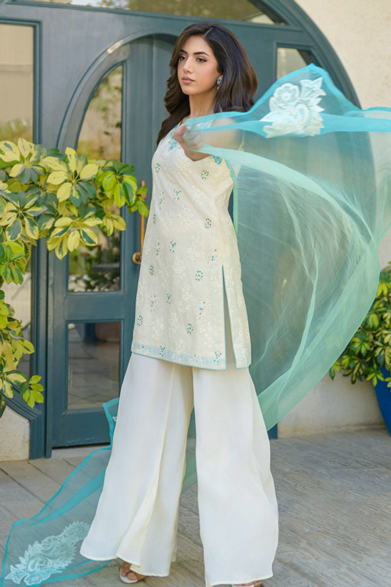 Fatima Khan | La Fleur Eid Edit | Minty Fresh by Fatima Khan - Designer Dress - Type: Ladies Clothes - Available at Libayah - 100% Original
