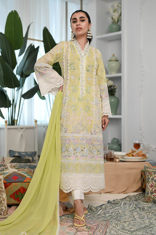 Ansab Jahangir | Chikankari | GARDEN GLADE by Ansab Jahangir - Designer Dress - Type: Ladies Clothes - Available at Libayah - 100% Original
