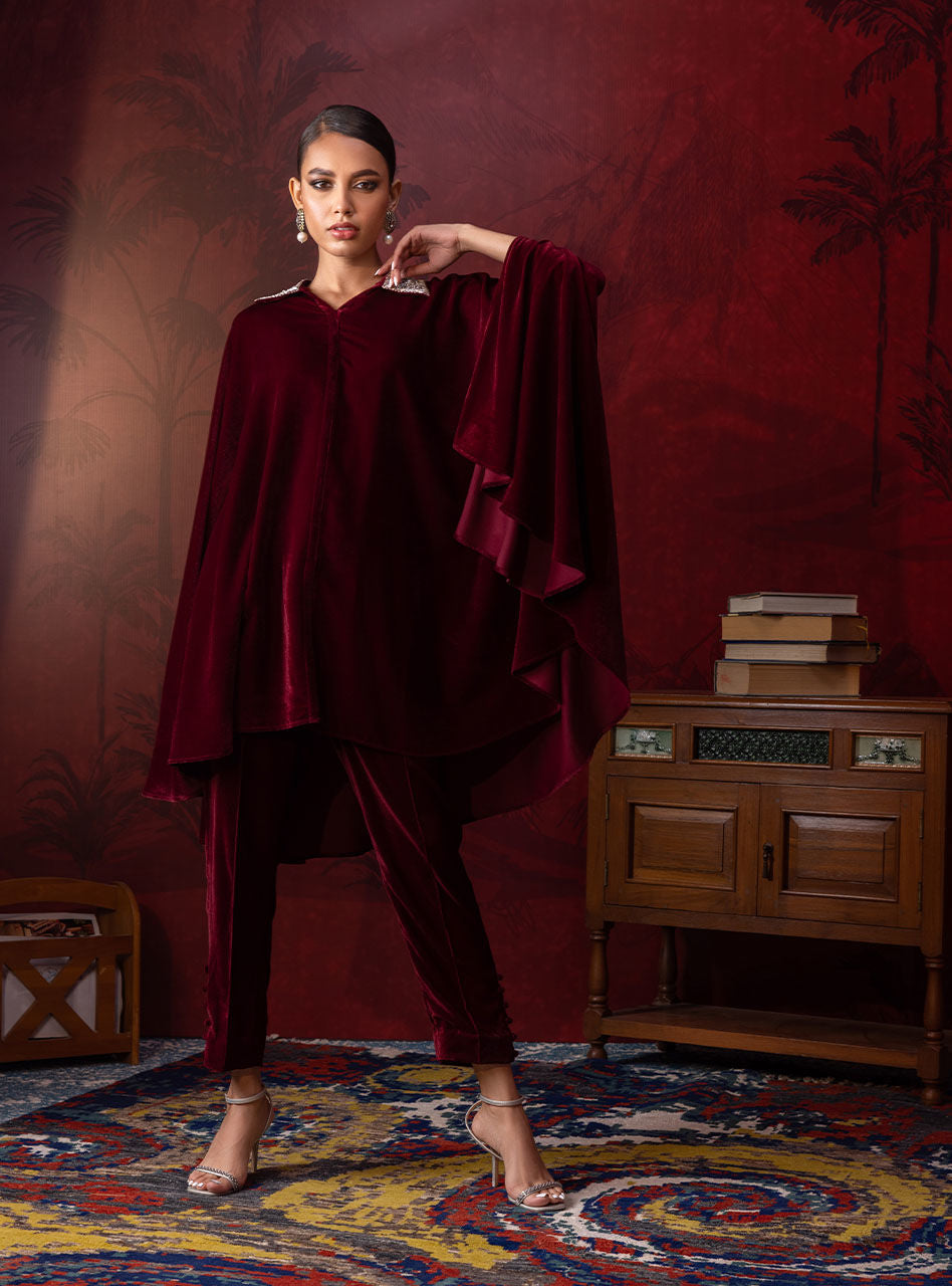 Zainab Chottani | Luxury Pret | SCARLET CRIMSON by Zainab Chottani - Designer Dress - Type: Ladies Clothes - Available at Libayah - 100% Original