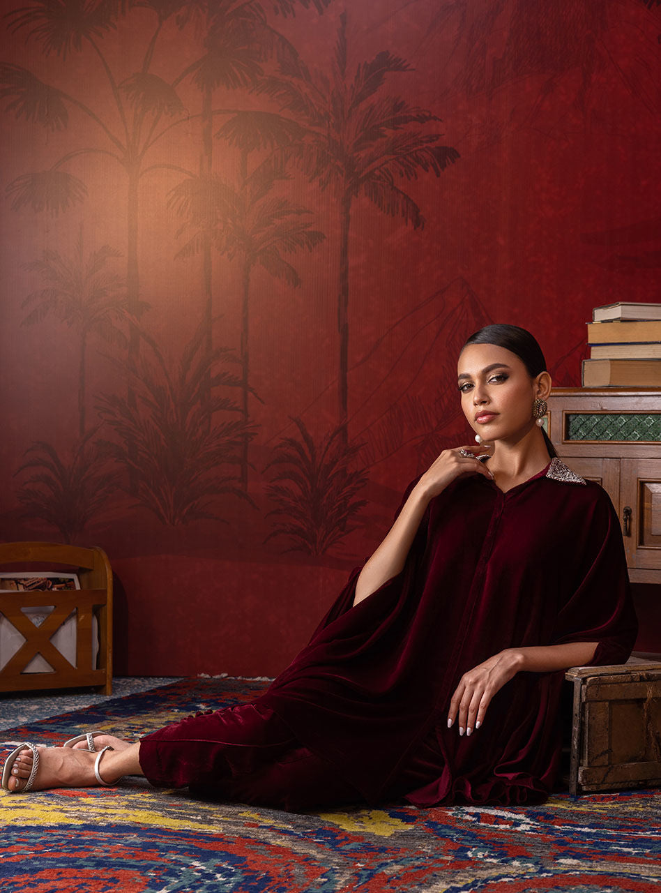 Zainab Chottani | Luxury Pret | SCARLET CRIMSON by Zainab Chottani - Designer Dress - Type: Ladies Clothes - Available at Libayah - 100% Original