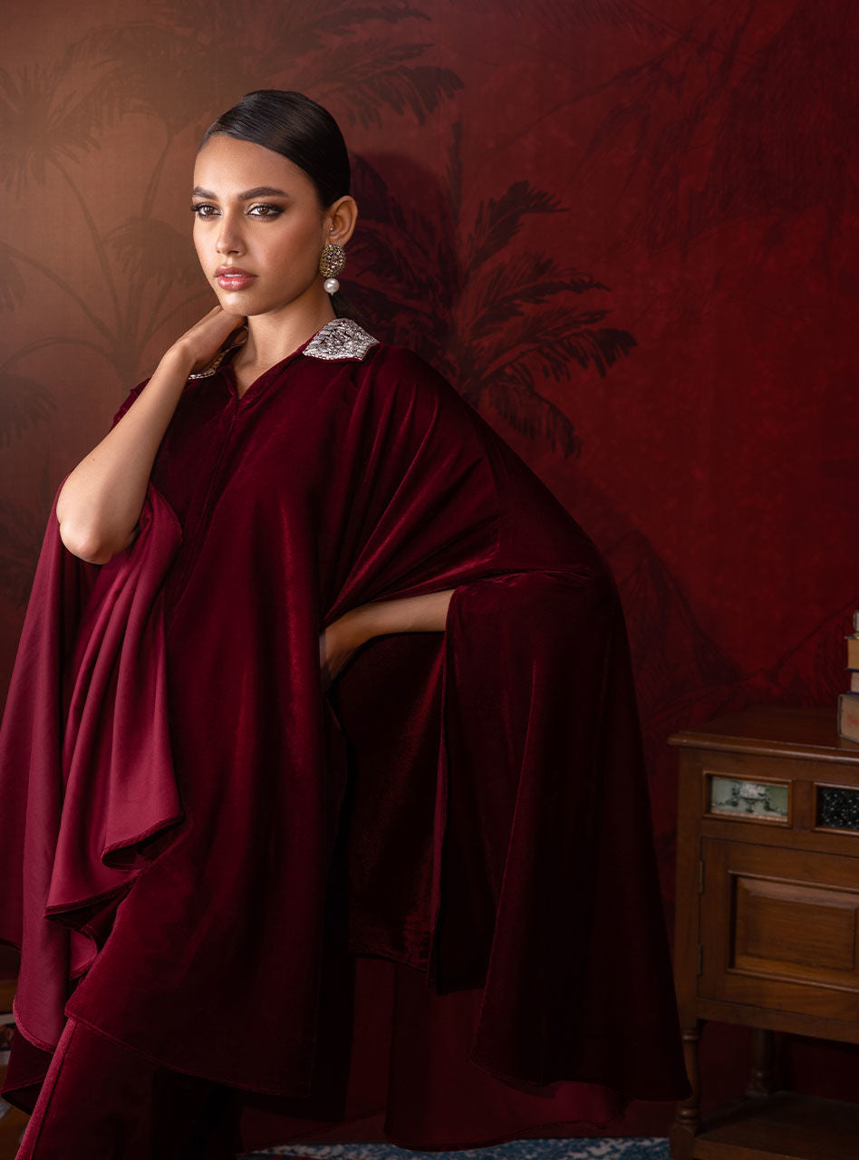 Zainab Chottani | Luxury Pret | SCARLET CRIMSON by Zainab Chottani - Designer Dress - Type: Ladies Clothes - Available at Libayah - 100% Original