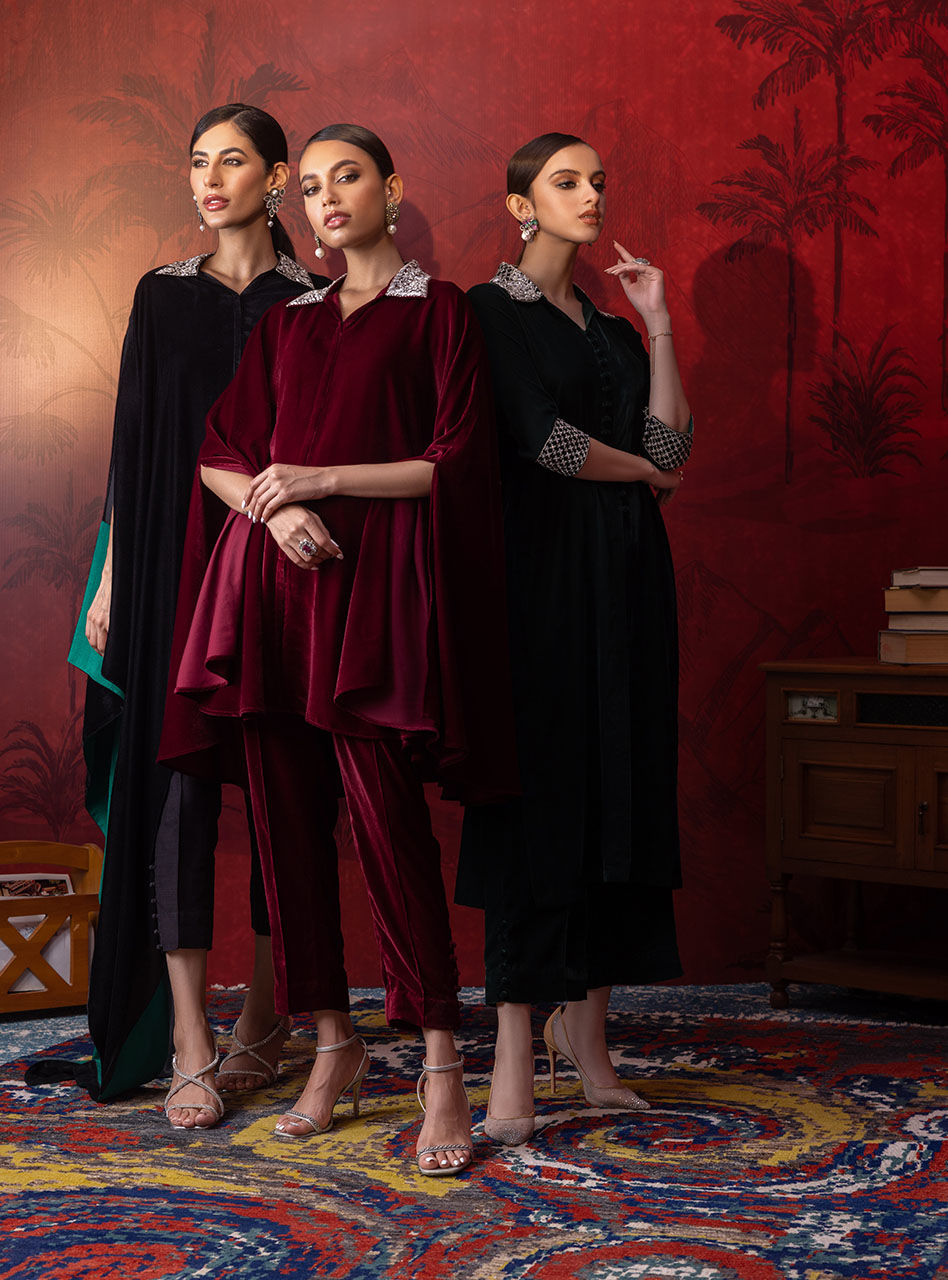 Zainab Chottani | Luxury Pret | SCARLET CRIMSON by Zainab Chottani - Designer Dress - Type: Ladies Clothes - Available at Libayah - 100% Original