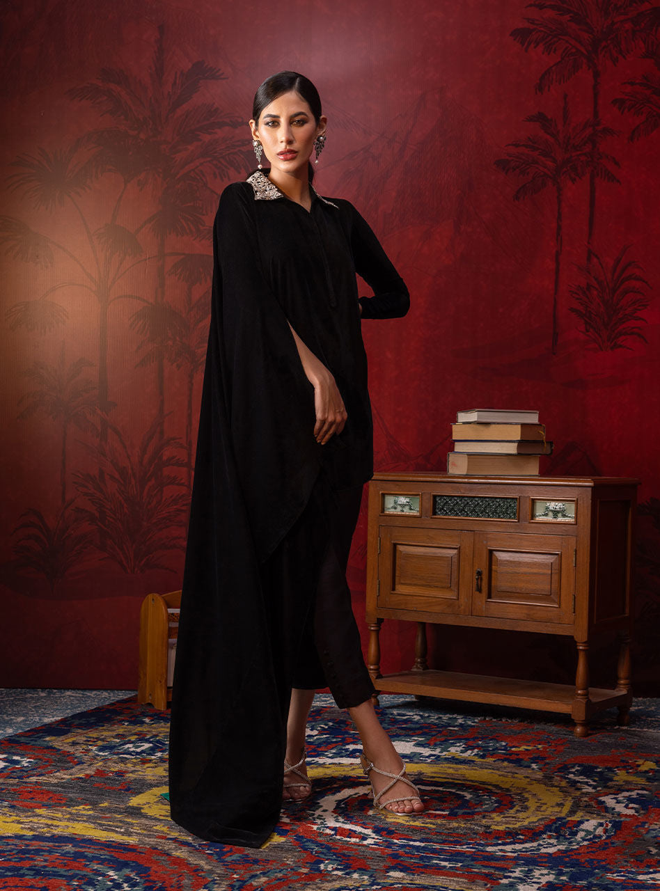 Zainab Chottani | Luxury Pret | BLACK NOA by Zainab Chottani - Designer Dress - Type: Ladies Clothes - Available at Libayah - 100% Original