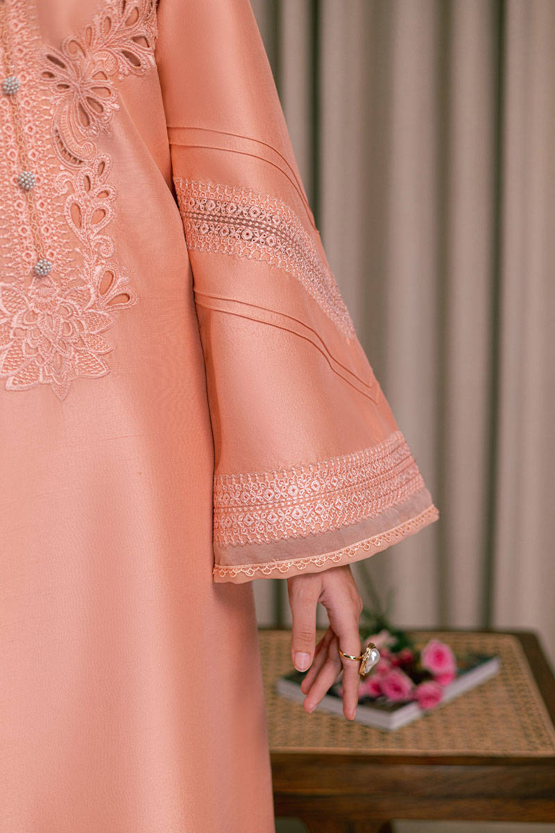 MNR | Chaye Coffee Luxury Pret | Peach Delight by MNR - Designer Dress - Type: Ladies Clothes - Available at Libayah - 100% Original