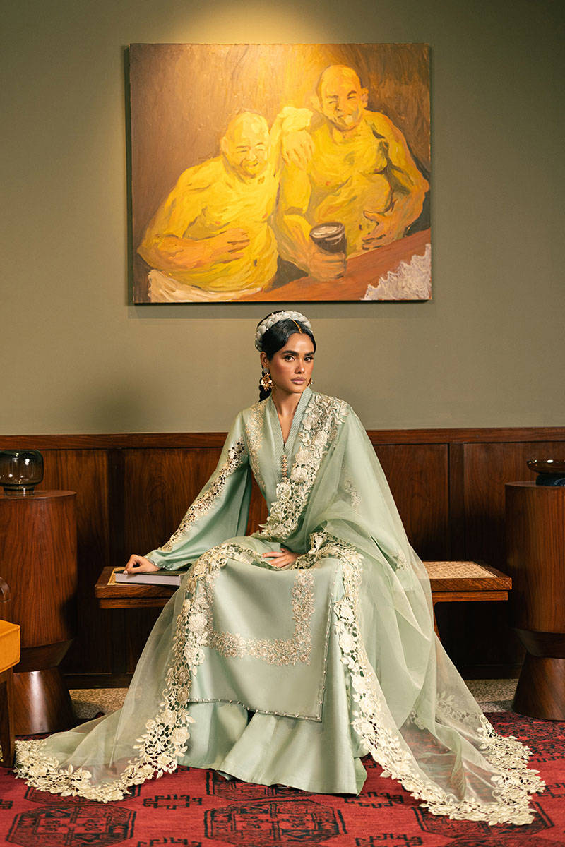 MNR | Chaye Coffee Luxury Pret | Star Gazer by MNR - Designer Dress - Type: Ladies Clothes - Available at Libayah - 100% Original