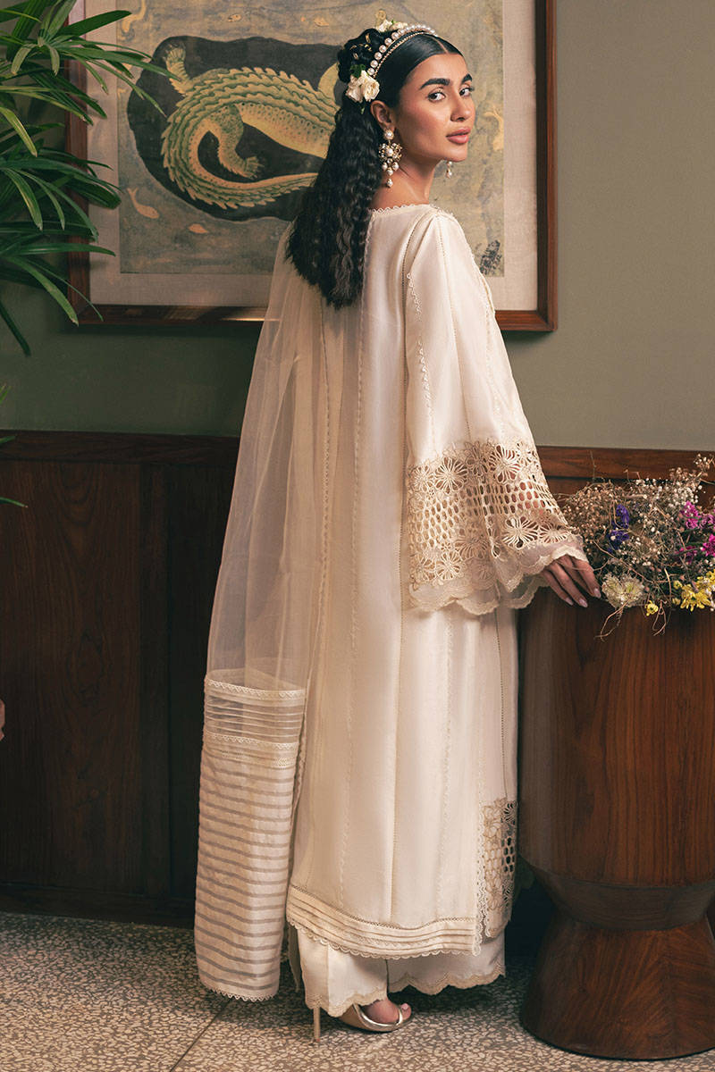 MNR | Chaye Coffee Luxury Pret | Snowy Whisper by MNR - Designer Dress - Type: Ladies Clothes - Available at Libayah - 100% Original