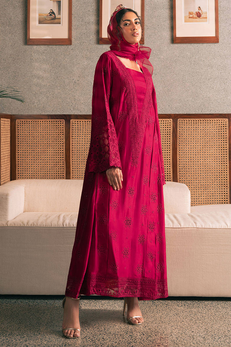 MNR | Chaye Coffee Luxury Pret | Garnet Glow by MNR - Designer Dress - Type: Ladies Clothes - Available at Libayah - 100% Original