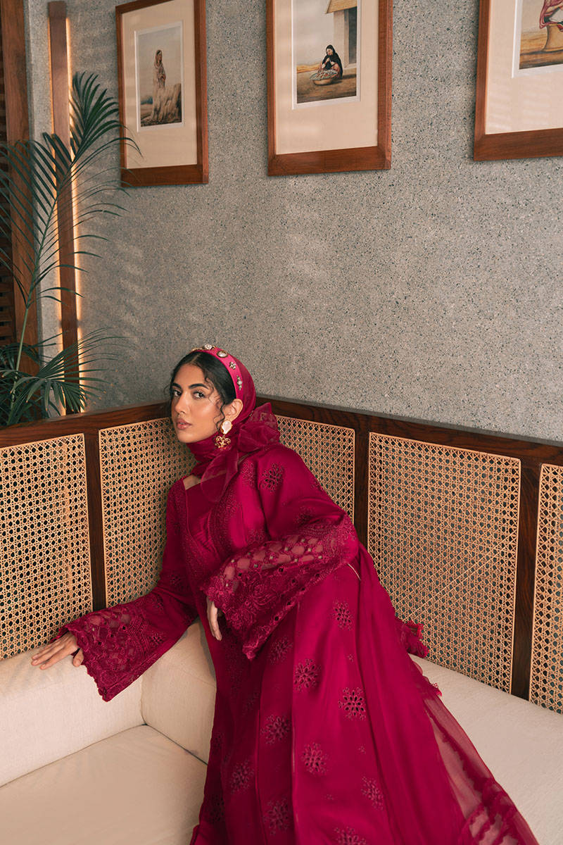 MNR | Chaye Coffee Luxury Pret | Garnet Glow by MNR - Designer Dress - Type: Ladies Clothes - Available at Libayah - 100% Original