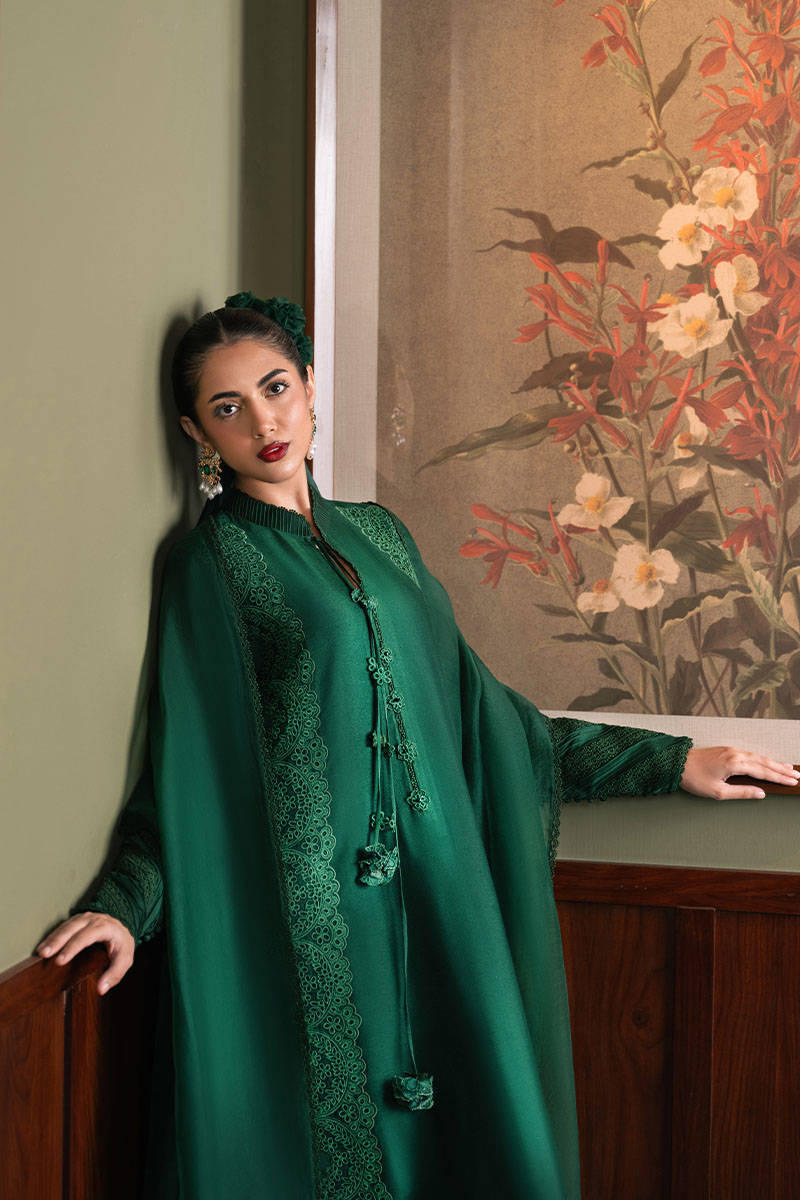 MNR | Chaye Coffee Luxury Pret | Aurora Emerald by MNR - Designer Dress - Type: Ladies Clothes - Available at Libayah - 100% Original