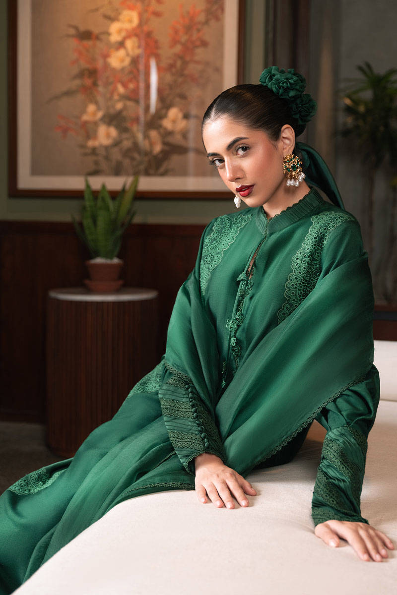 MNR | Chaye Coffee Luxury Pret | Aurora Emerald by MNR - Designer Dress - Type: Ladies Clothes - Available at Libayah - 100% Original