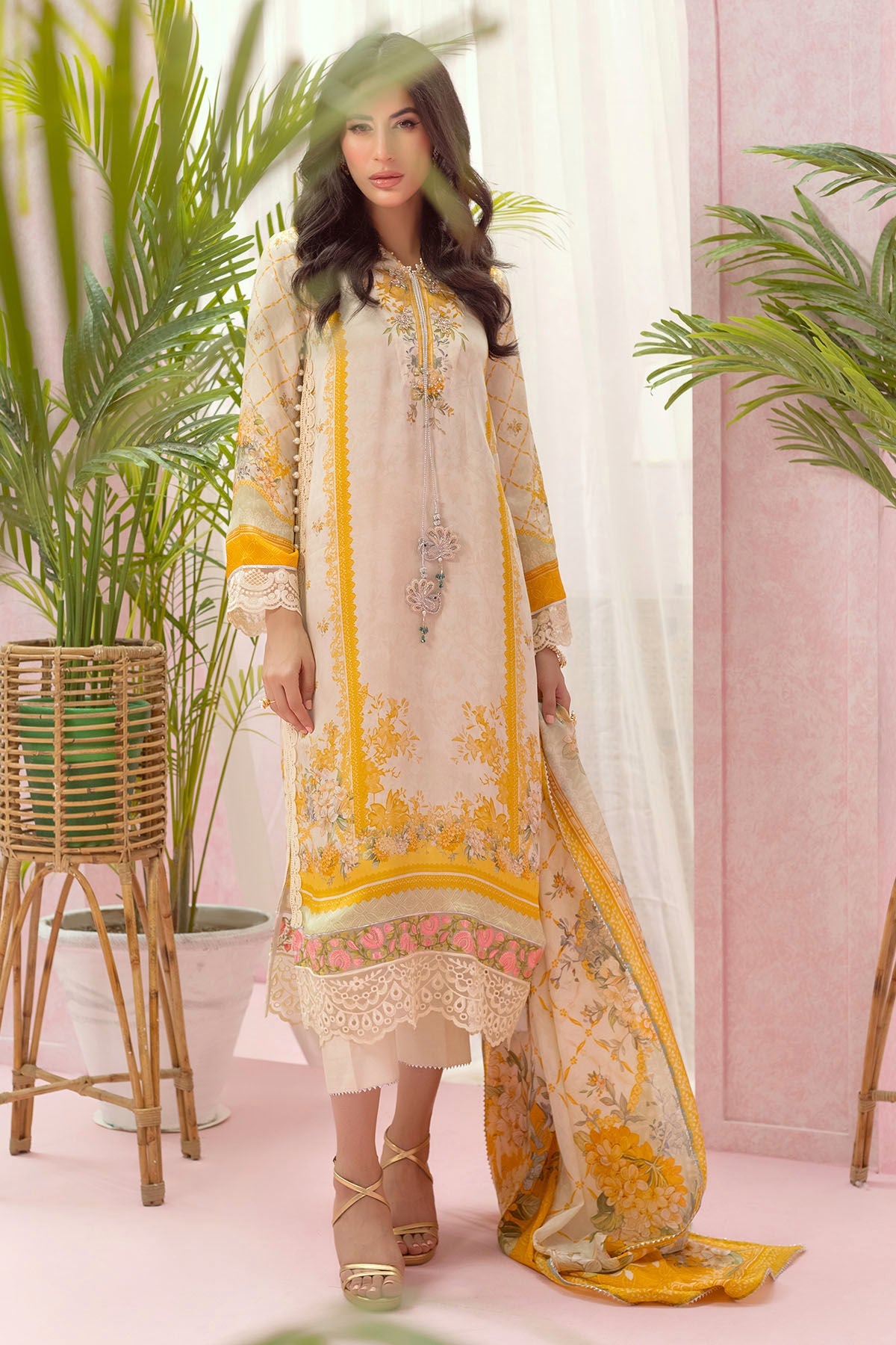 Annus Abrar | Luxe Silk Pret | NOEMIE by Annus Abrar - Designer Dress - Type: Ladies Clothes - Available at Libayah - 100% Original