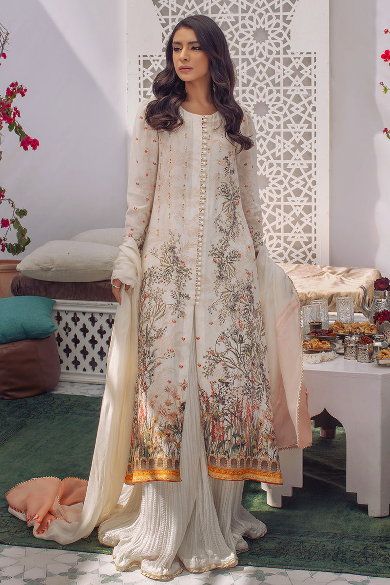 Ansab Jahangir | Luxury Silk Pret | BOTANICAL BLISS by Ansab Jahangir - Designer Dress - Type: Ladies Clothes - Available at Libayah - 100% Original