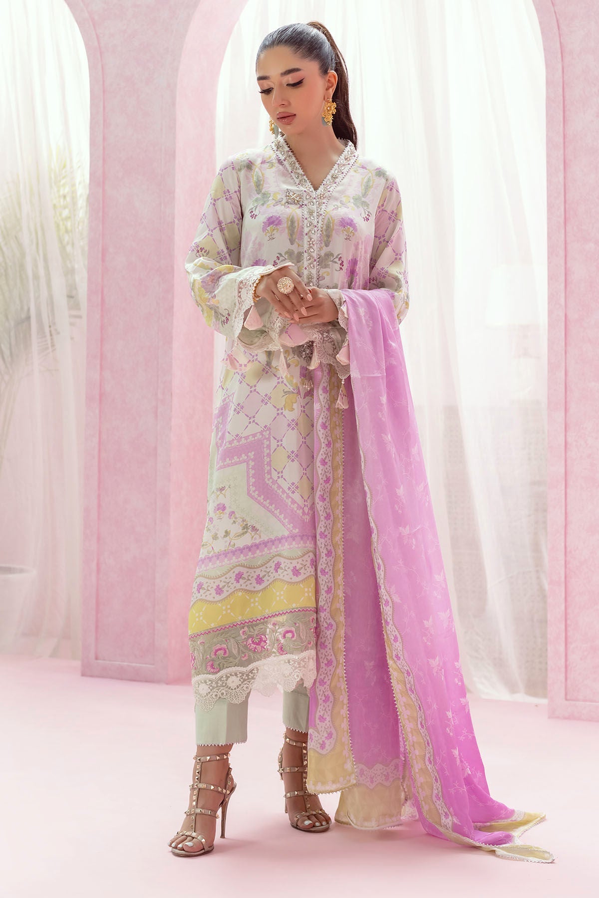 Annus Abrar | Luxe Silk Pret | REINE by Annus Abrar - Designer Dress - Type: Ladies Clothes - Available at Libayah - 100% Original