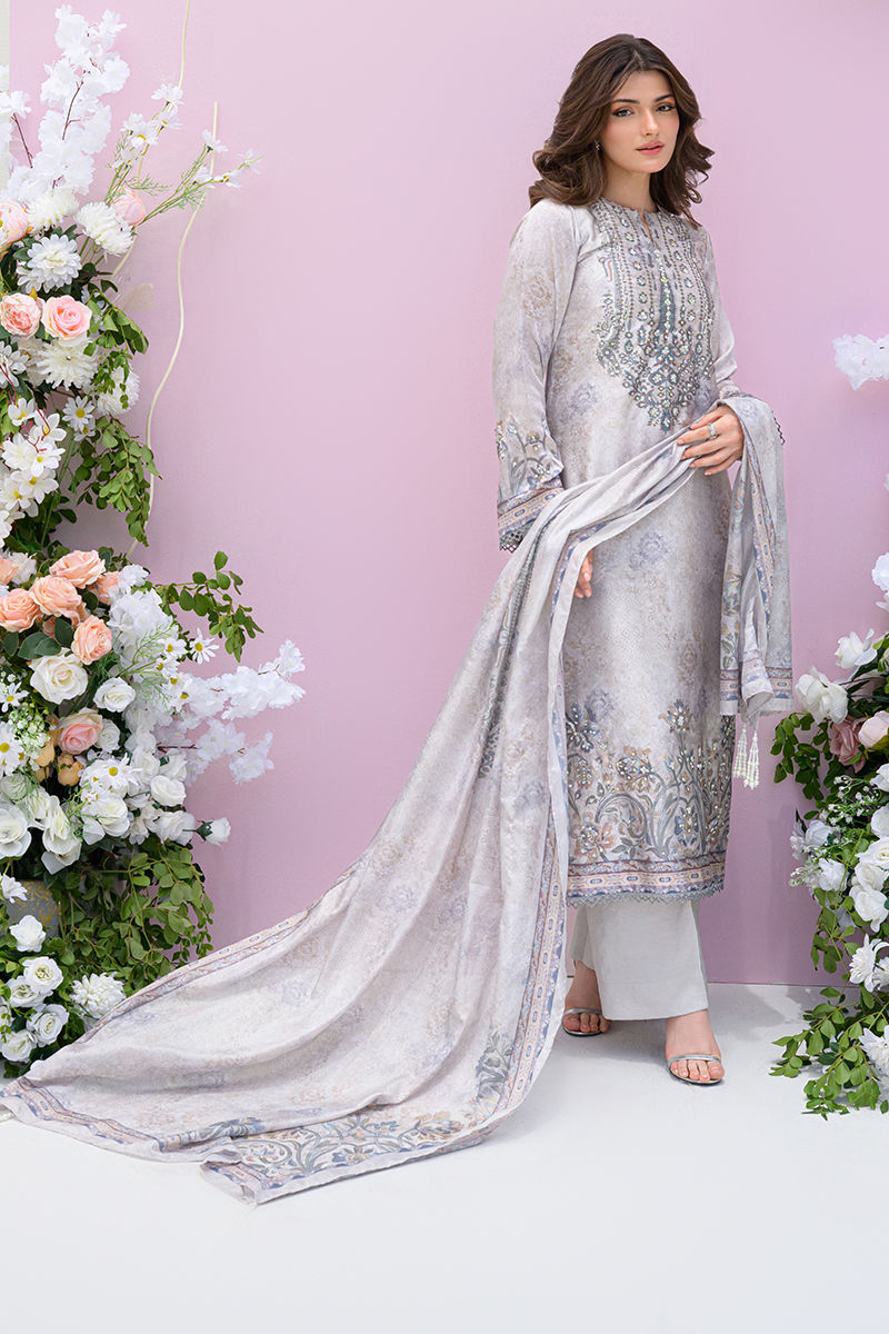 Fatima Khan | Eid Digital Silk Prints | Moonlit Grace by Fatima Khan - Designer Dress - Type: Ladies Clothes - Available at Libayah - 100% Original