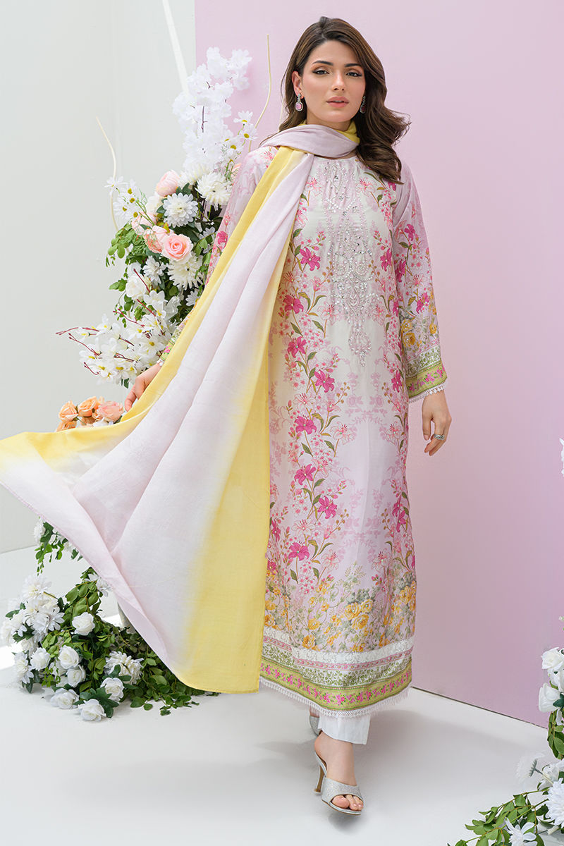 Fatima Khan | Prints and Petals | Rose Reverie by Fatima Khan - Designer Dress  - Type : Ladies Clothes - Available at Libayah - 100% Original 