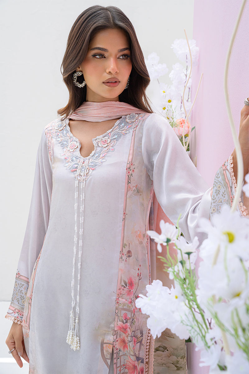 Fatima Khan | Eid Digital Silk Prints | Oriental Haze by Fatima Khan - Designer Dress - Type: Ladies Clothes - Available at Libayah - 100% Original