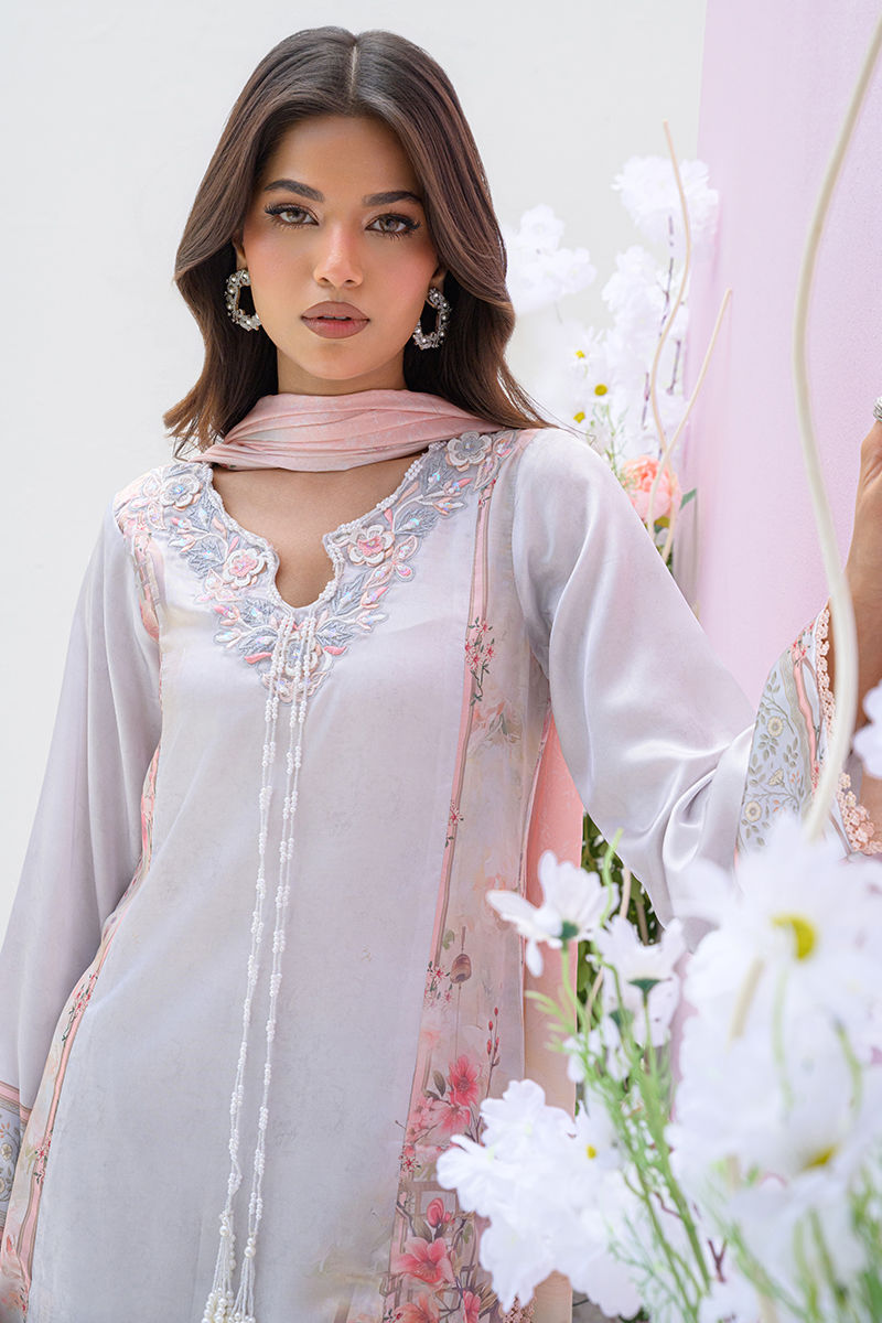 Fatima Khan | Eid Digital Silk Prints | Oriental Haze by Fatima Khan - Designer Dress - Type: Ladies Clothes - Available at Libayah - 100% Original