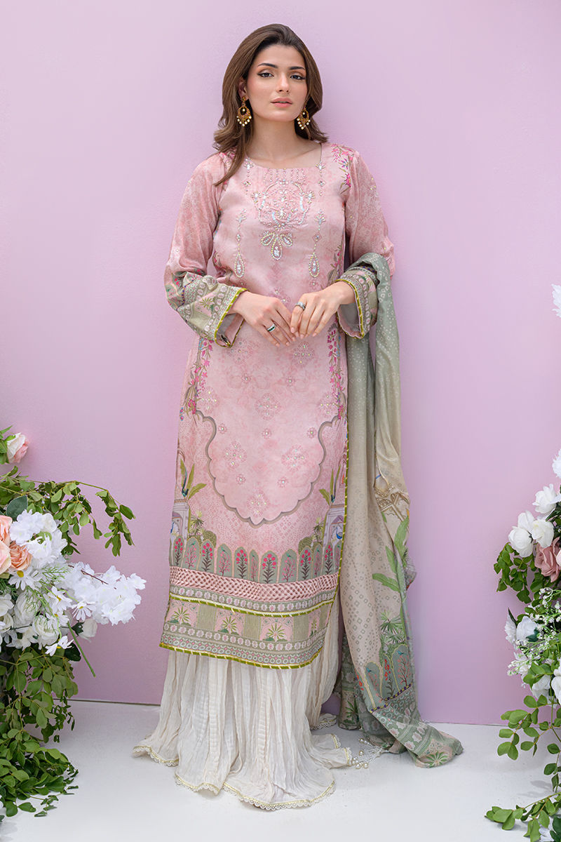 Fatima Khan | Eid Digital Silk Prints | Petaluxe by Fatima Khan - Designer Dress - Type: Ladies Clothes - Available at Libayah - 100% Original