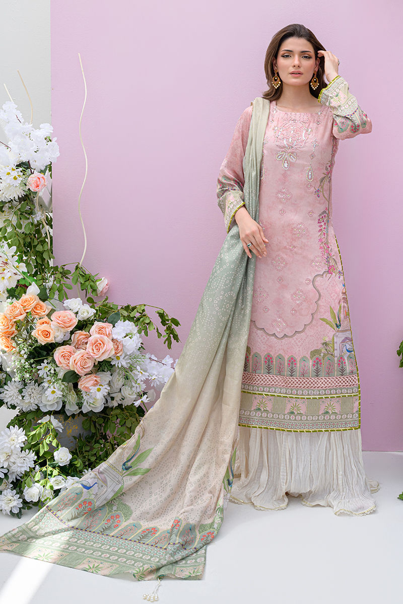 Fatima Khan | Eid Digital Silk Prints | Petaluxe by Fatima Khan - Designer Dress - Type: Ladies Clothes - Available at Libayah - 100% Original