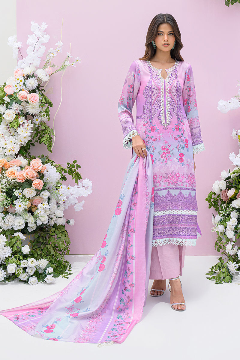 Fatima Khan | Eid Digital Silk Prints | Gardenia by Fatima Khan - Designer Dress - Type: Ladies Clothes - Available at Libayah - 100% Original