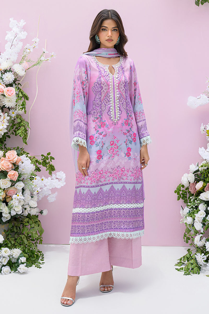 Fatima Khan | Eid Digital Silk Prints | Gardenia by Fatima Khan - Designer Dress - Type: Ladies Clothes - Available at Libayah - 100% Original