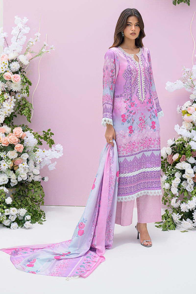 Fatima Khan | Eid Digital Silk Prints | Gardenia by Fatima Khan - Designer Dress - Type: Ladies Clothes - Available at Libayah - 100% Original