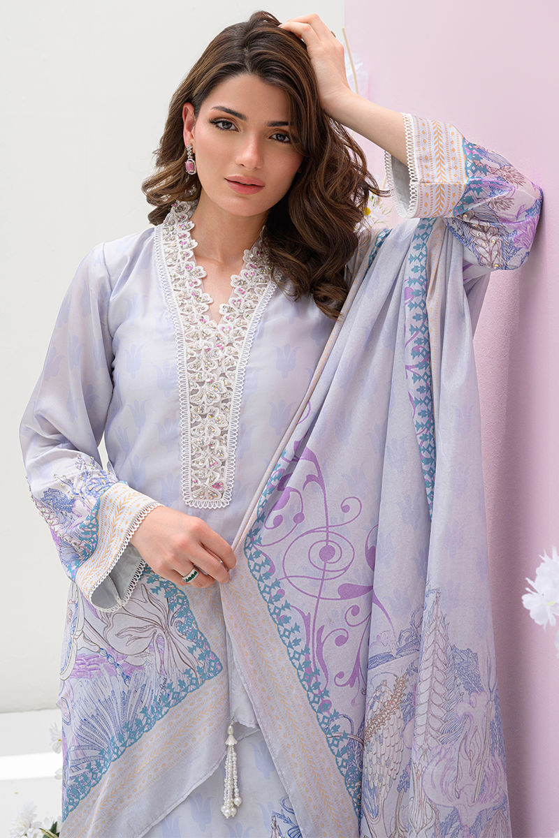 Fatima Khan | Eid Digital Silk Prints | Dawn by Fatima Khan - Designer Dress - Type: Ladies Clothes - Available at Libayah - 100% Original