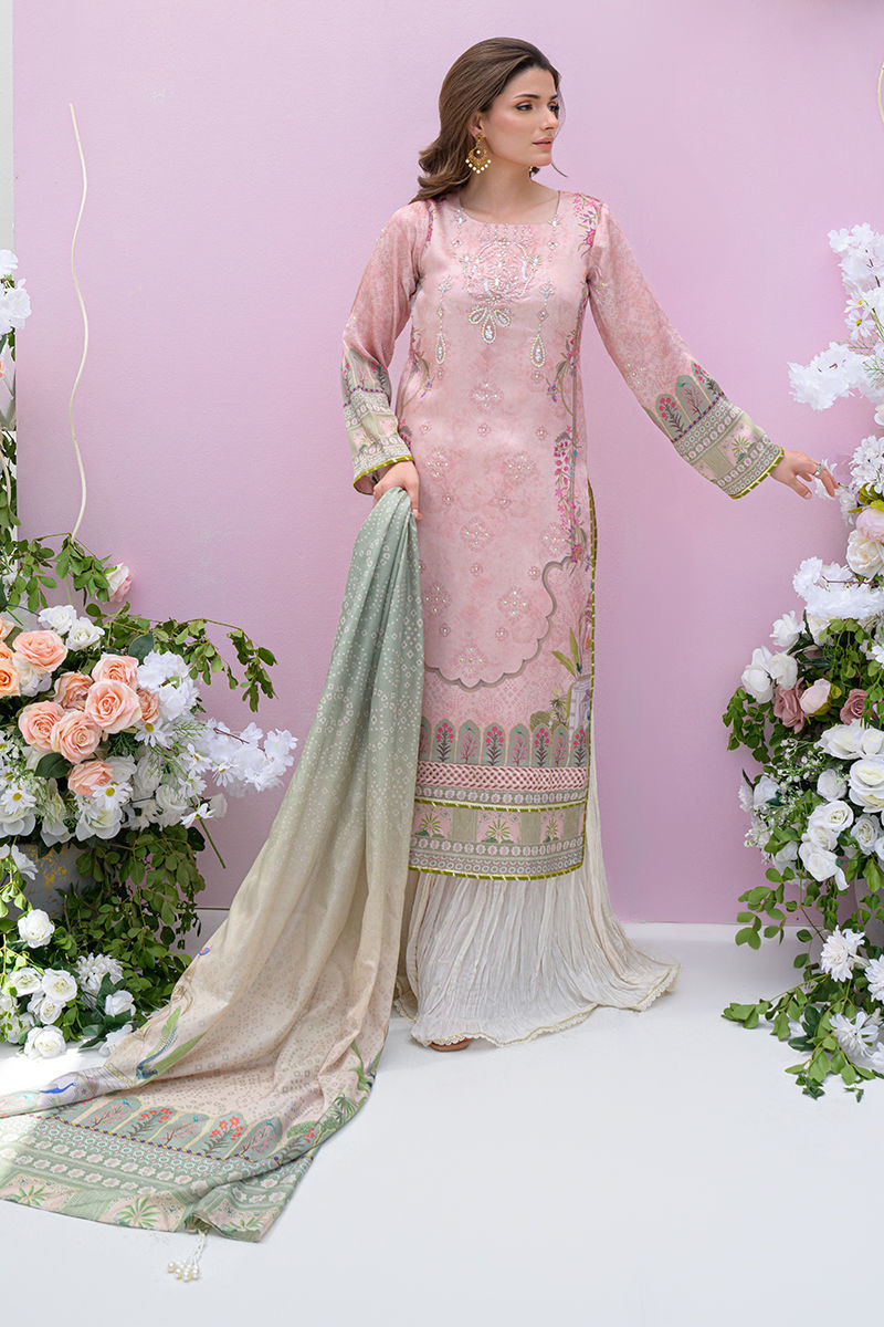 Fatima Khan | Eid Digital Silk Prints | Petaluxe by Fatima Khan - Designer Dress - Type: Ladies Clothes - Available at Libayah - 100% Original