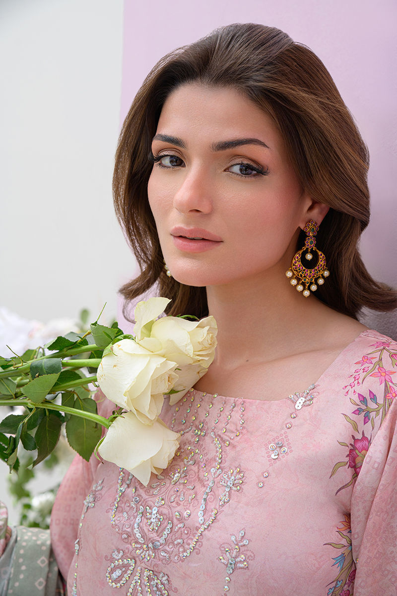 Fatima Khan | Eid Digital Silk Prints | Petaluxe by Fatima Khan - Designer Dress - Type: Ladies Clothes - Available at Libayah - 100% Original