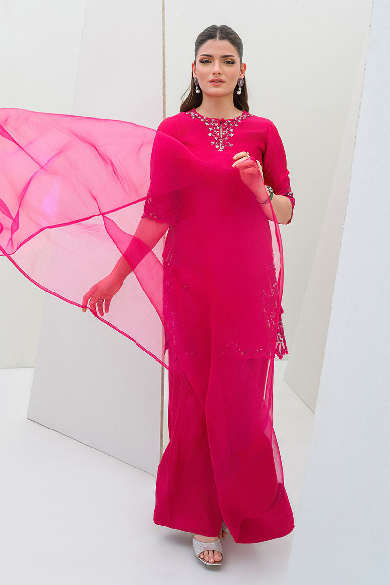 Fatima Khan | Serene Eid Luxe Pret | Pinktastic by Fatima Khan - Designer Dress - Type: Ladies Clothes - Available at Libayah - 100% Original
