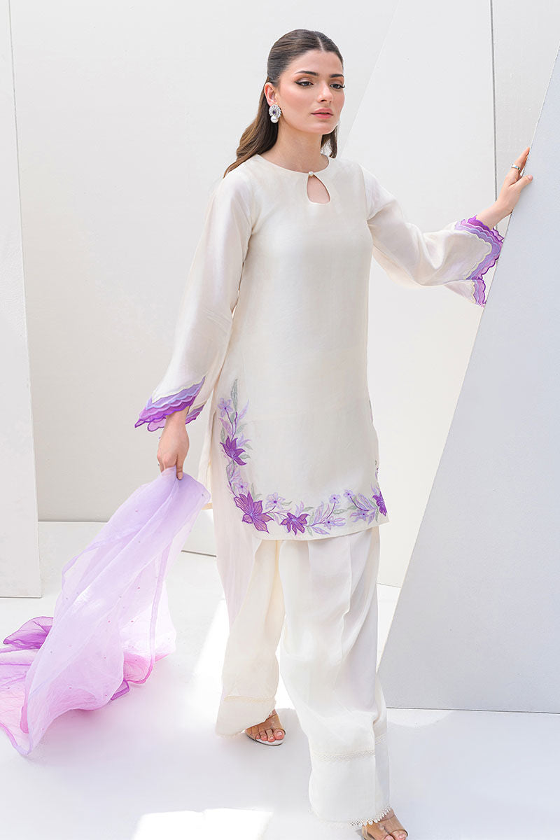 Fatima Khan | Serene Eid Luxe Pret | Majestic Ivory by Fatima Khan - Designer Dress - Type: Ladies Clothes - Available at Libayah - 100% Original