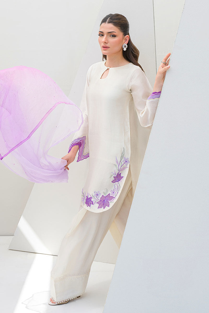Fatima Khan | Serene Eid Luxe Pret | Majestic Ivory by Fatima Khan - Designer Dress - Type: Ladies Clothes - Available at Libayah - 100% Original