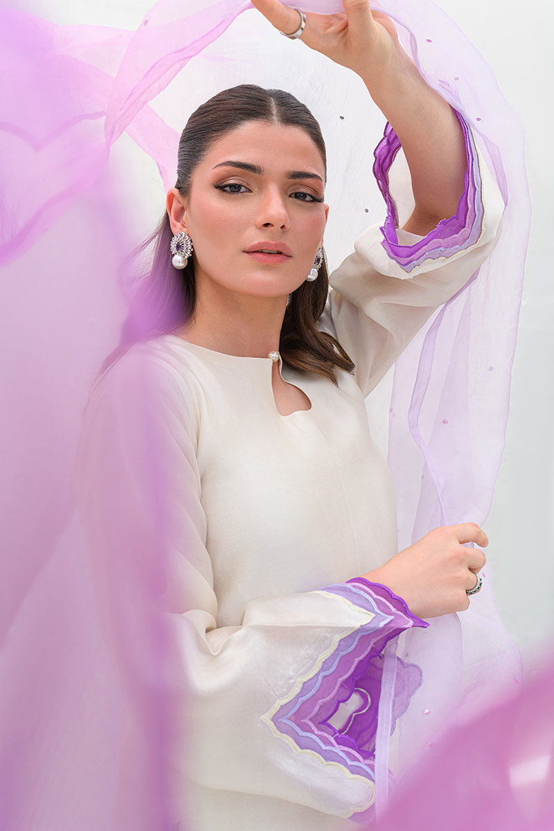 Fatima Khan | Serene Eid Luxe Pret | Majestic Ivory by Fatima Khan - Designer Dress - Type: Ladies Clothes - Available at Libayah - 100% Original