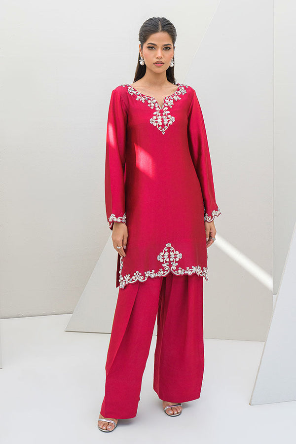 Fatima Khan | Serene Eid Luxe Pret | Ruby Rouge by Fatima Khan - Designer Dress - Type: Ladies Clothes - Available at Libayah - 100% Original