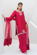 Fatima Khan | Serene Eid Luxe Pret | Ruby Rouge by Fatima Khan - Designer Dress - Type: Ladies Clothes - Available at Libayah - 100% Original